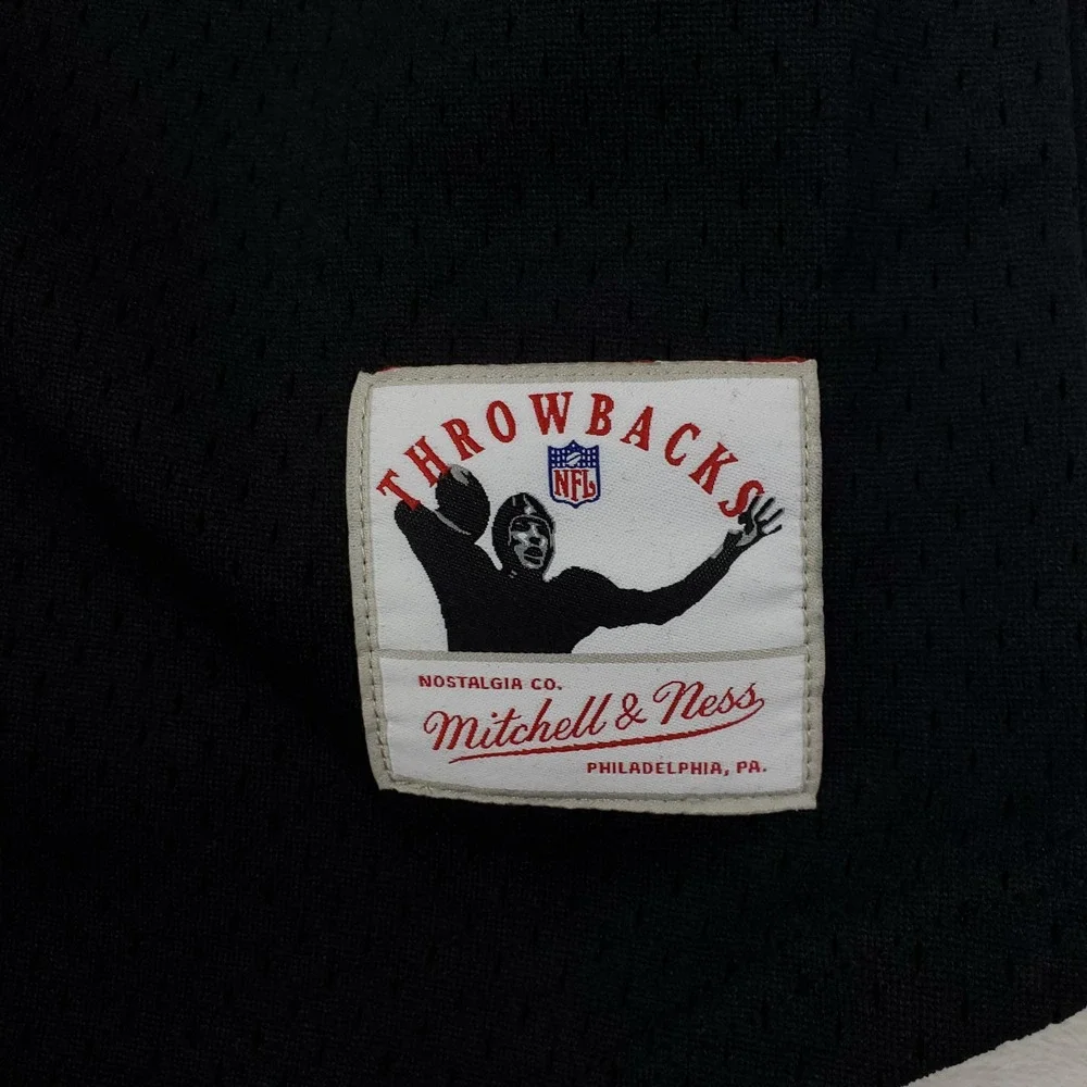 Oakland Raiders Mitchell & Ness NFL Small‎ Button Up Jersey Black Gray NWT - Picture 4 of 8